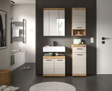 Badezimmer-Set >Scout< in Evoak Oak / Kaschmir -...