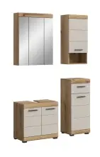 Badezimmer-Set >Scout< in Evoak Oak / Kaschmir -...