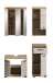 Badezimmer-Set >Scout< in Evoak Oak / Kaschmir - 112x191x34cm (BxHxT)