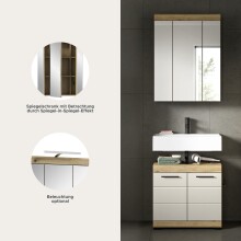 Badezimmer-Set >Scout< in Evoak Oak / Kaschmir - 60x191x34cm (BxHxT)