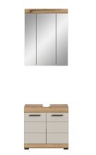 Badezimmer-Set >Scout< in Evoak Oak / Kaschmir - 60x191x34cm (BxHxT)