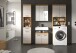 Badezimmer-Set >Scout< in Evoak Oak / Kaschmir - 190x191x34cm (BxHxT)
