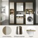 Badezimmer-Set >Scout< in Evoak Oak / Kaschmir - 190x191x34cm (BxHxT)