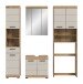 Badezimmer-Set >Scout< in Evoak Oak / Kaschmir - 190x191x34cm (BxHxT)
