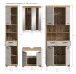 Badezimmer-Set >Scout< in Evoak Oak / Kaschmir - 201x191x34cm (BxHxT)
