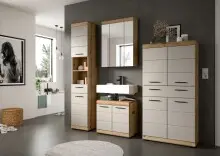 Badezimmer-Set >Scout< in Evoak Oak / Kaschmir -...