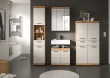 Badezimmer-Set >Scout< in Evoak Oak / Kaschmir - 201x191x34cm (BxHxT)