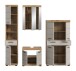 Badezimmer-Set >Scout< in Evoak Oak / Kaschmir - 201x191x34cm (BxHxT)