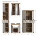 Badezimmer-Set >Scout< in Evoak Oak / Kaschmir - 201x191x34cm (BxHxT)