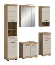 Badezimmer-Set >Scout< in Evoak Oak / Kaschmir -...