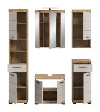 Badezimmer-Set >Scout< in Evoak Oak / Kaschmir - 164x191x34cm (BxHxT)