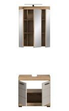 Badezimmer-Set >Scout< in Evoak Oak / Kaschmir - 60x191x34cm (BxHxT)