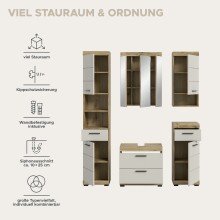 Badezimmer-Set >Scout< in Evoak Oak / Kaschmir - 164x191x34cm (BxHxT)