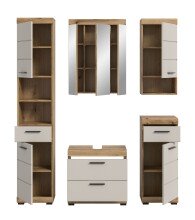Badezimmer-Set >Scout< in Evoak Oak / Kaschmir - 164x191x34cm (BxHxT)