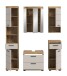 Badezimmer-Set >Scout< in Evoak Oak / Kaschmir - 164x191x34cm (BxHxT)
