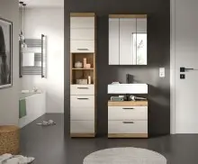 Badezimmer-Set >Scout< in Evoak Oak / Kaschmir -...