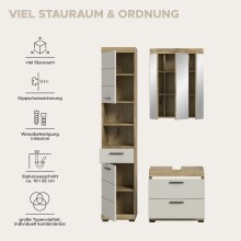 Badezimmer-Set >Scout< in Evoak Oak / Kaschmir - 112x191x34cm (BxHxT)