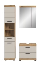Badezimmer-Set >Scout< in Evoak Oak / Kaschmir - 112x191x34cm (BxHxT)