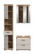 Badezimmer-Set >Scout< in Evoak Oak / Kaschmir - 112x191x34cm (BxHxT)