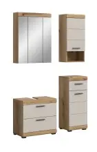 Badezimmer-Set >Scout< in Evoak Oak / Kaschmir -...