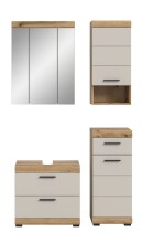 Badezimmer-Set >Scout< in Evoak Oak / Kaschmir - 112x191x34cm (BxHxT)