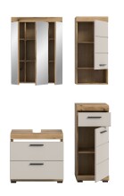 Badezimmer-Set >Scout< in Evoak Oak / Kaschmir - 112x191x34cm (BxHxT)
