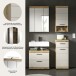 Badezimmer-Set >Scout< in Evoak Oak / Kaschmir - 112x191x34cm (BxHxT)