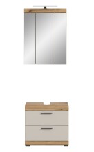 Badezimmer-Set >Scout< in Evoak Oak / Kaschmir - 60x191x34cm (BxHxT)