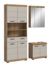 Badezimmer-Set >Scout< in Evoak Oak / Kaschmir - 149x191x34cm (BxHxT)