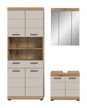 Badezimmer-Set >Scout< in Evoak Oak / Kaschmir - 149x191x34cm (BxHxT)