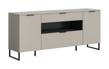 Sideboard >Noida< in kaschmir - 80x185x41cm (BxHxT)