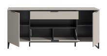 Sideboard >Noida< in kaschmir - 80x185x41cm (BxHxT)