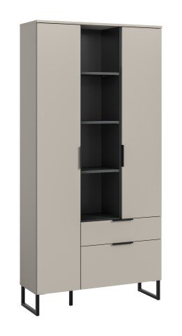Stauraumschrank >Noida< in kaschmir - 192x90x37cm (BxHxT)