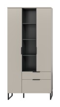 Stauraumschrank >Noida< in kaschmir - 192x90x37cm (BxHxT)