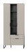 Stauraumschrank >Noida< in kaschmir - 192x90x37cm (BxHxT)