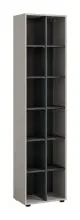 Stauraumvitrine >Noida< in kaschmir - 192x45x35cm...