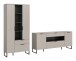 Wohnwand >Noida< in kaschmir - 240x192x41cm (BxHxT)