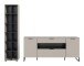 Wohnwand >Noida< in kaschmir - 245x192x41cm (BxHxT)