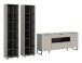 Wohnwand >Noida< in kaschmir - 305x192x41cm (BxHxT)