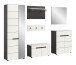 Garderoben-Set >Canu< in Basalt Grau / Weiß - 255x190x37cm (BxHxT)