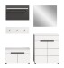 Garderoben-Set >Canu< in Basalt Grau / Weiß - 175x190x37cm (BxHxT)