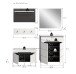 Garderoben-Set >Canu< in Basalt Grau / Weiß - 175x190x37cm (BxHxT)