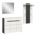 Garderoben-Set >Canu< in Basalt Grau / Weiß - 215x190x37cm (BxHxT)