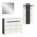 Garderoben-Set >Canu< in Basalt Grau / Weiß - 215x190x37cm (BxHxT)