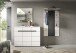 Garderoben-Set >Canu< in Basalt Grau / Weiß - 215x190x37cm (BxHxT)