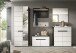 Garderoben-Set >Canu< in Basalt Grau / Weiß - 255x190x37cm (BxHxT)