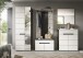 Garderoben-Set >Canu< in Basalt Grau / Weiß - 255x190x37cm (BxHxT)