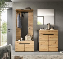 Garderoben-Set >Canu< in Basalt Grau / Artisan -...