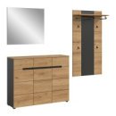 Garderoben-Set >Canu< in Basalt Grau / Artisan -...