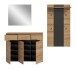 Garderoben-Set >Canu< in Basalt Grau / Artisan - 215x190x37cm (BxHxT)